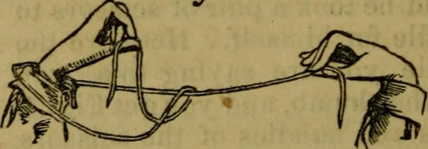 An illustration from The magician's own book, or The whole art of conjuring, 1862, leaf 27