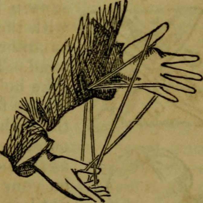 An illustration from The magician's own book, or The whole art of conjuring, 1862, leaf 28
