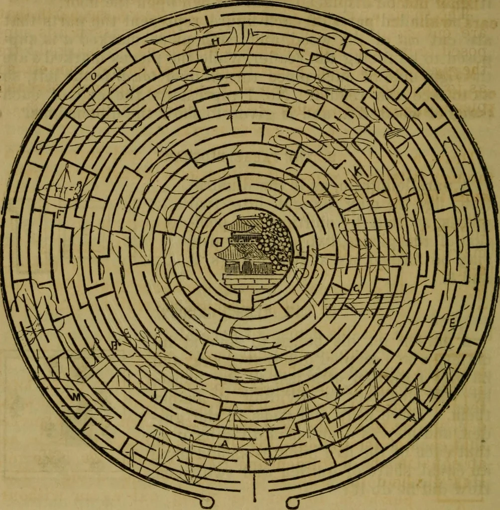 An illustration from The magician's own book, or The whole art of conjuring, 1862, leaf 285