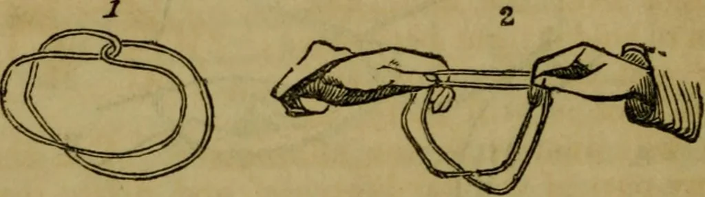 An illustration from The magician's own book, or The whole art of conjuring, 1862, leaf 29