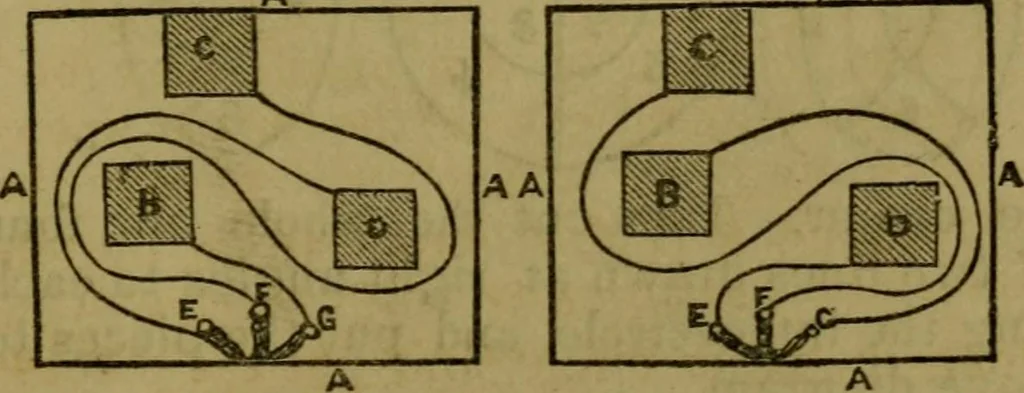 An illustration from The magician's own book, or The whole art of conjuring, 1862, leaf 316