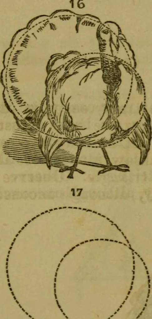 An illustration from The magician's own book, or The whole art of conjuring, 1862, leaf 324