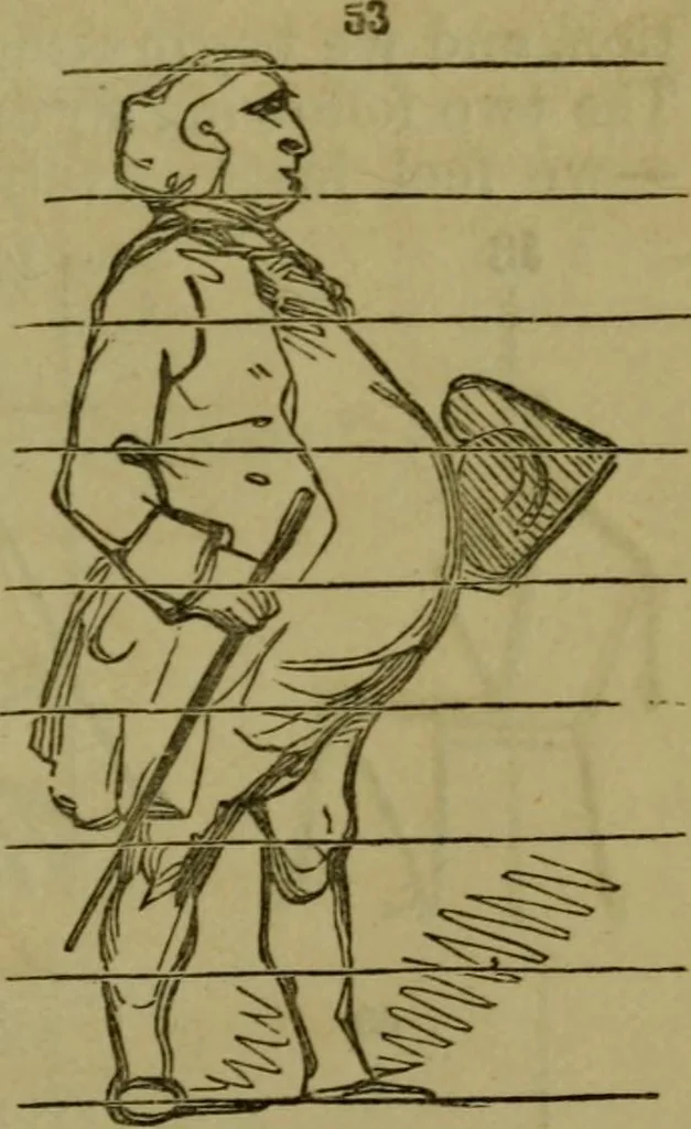 An illustration from The magician's own book, or The whole art of conjuring, 1862, leaf 336