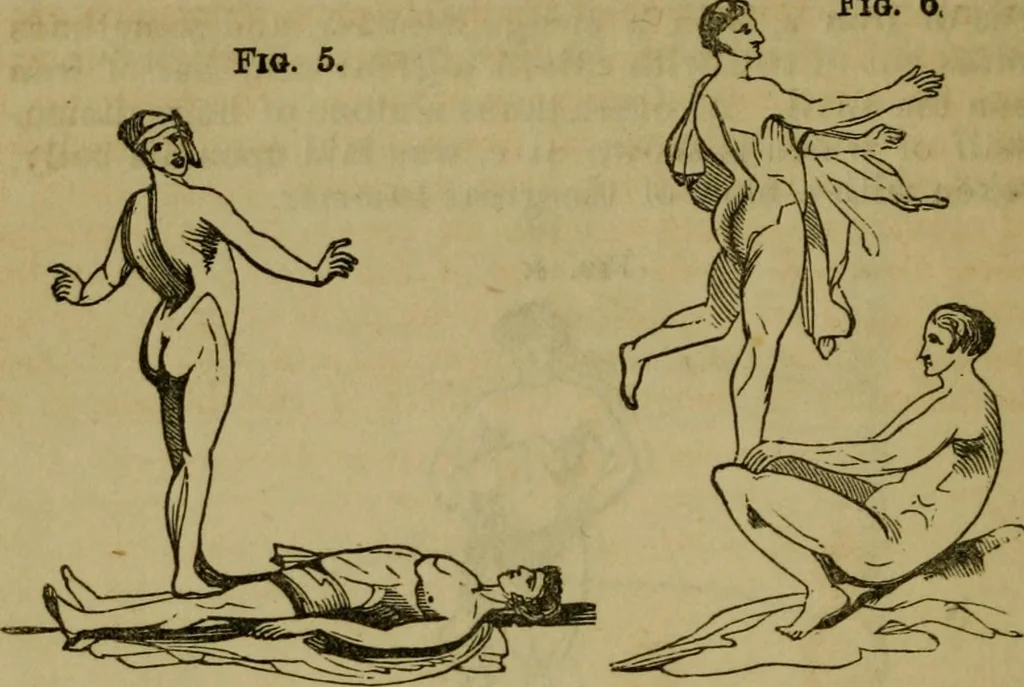 An illustration from The magician's own book, or The whole art of conjuring, 1862, leaf 355