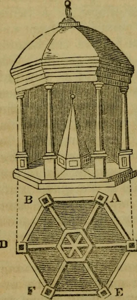 An illustration from The magician's own book, or The whole art of conjuring, 1862, leaf 369