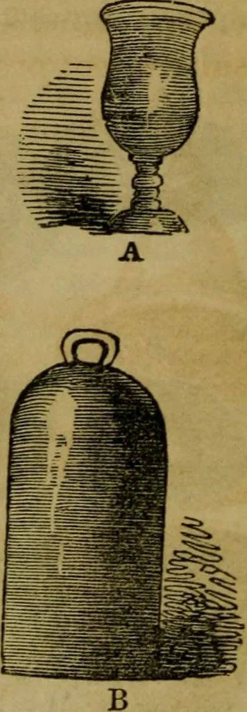 An illustration from The magician's own book, or The whole art of conjuring, 1862, leaf 55