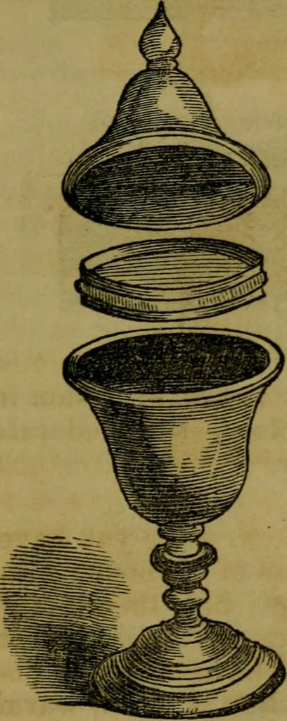An illustration from The magician's own book, or The whole art of conjuring, 1862, leaf 56