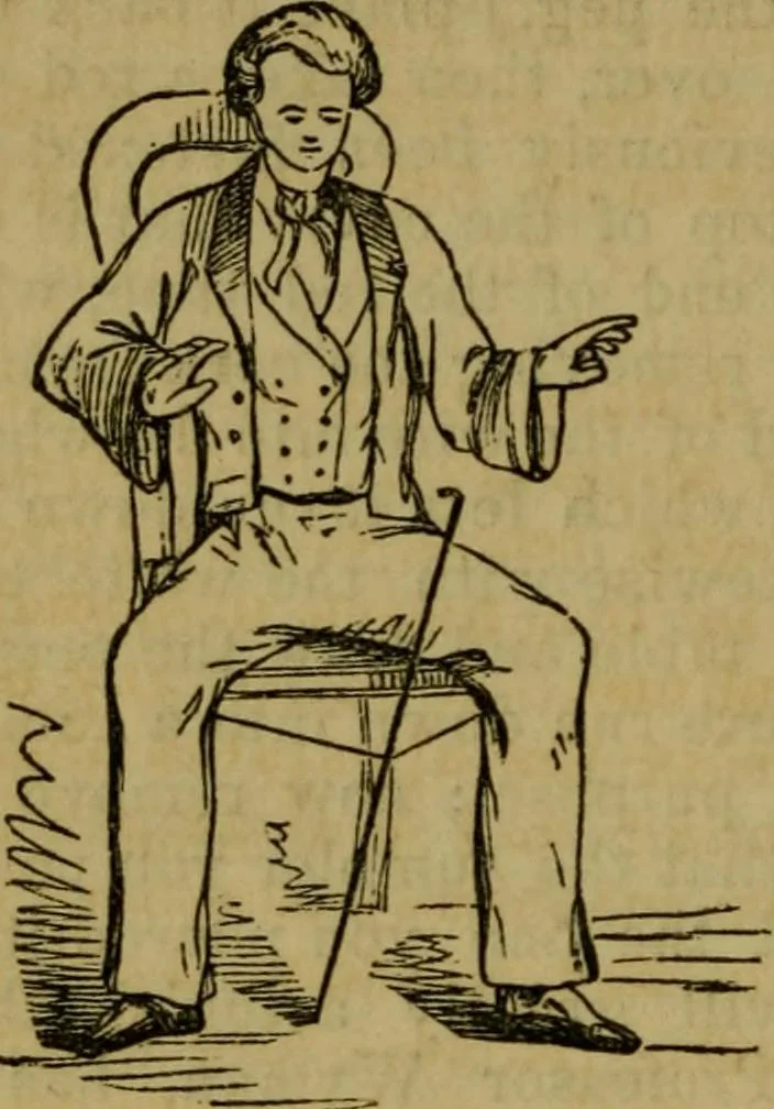 An illustration from The magician's own book, or The whole art of conjuring, 1862, leaf 69