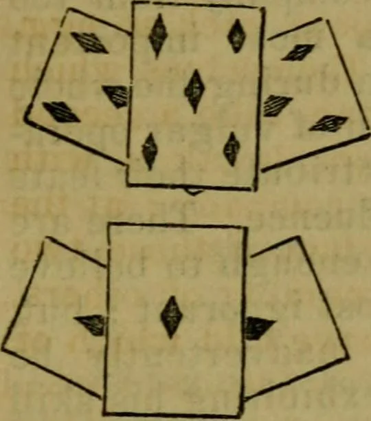 An illustration from The magician's own book, or The whole art of conjuring, 1862, leaf 96