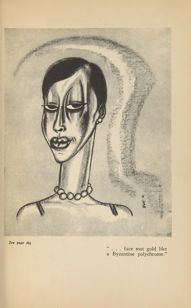 An illustration from The magic island, 1929, leaf 203
