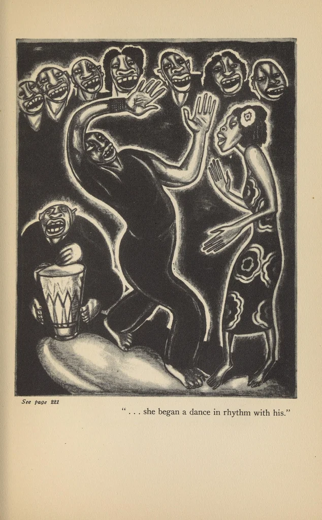 An illustration from The magic island, 1929, leaf 303