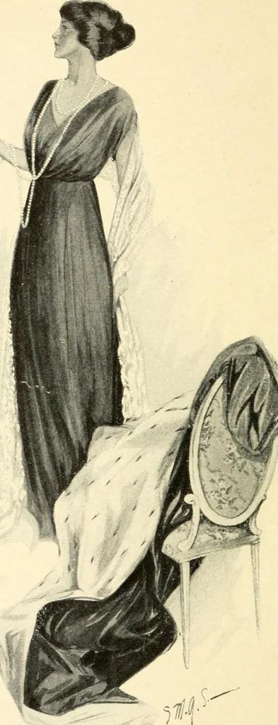 An illustration from The magic of dress, 1911, leaf 7