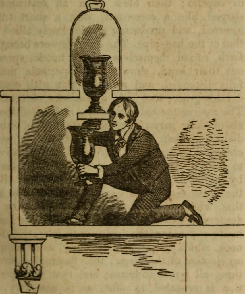 An illustration from Magic, pretended miracles, and remarkable natural phenomena, 1855, leaf 20