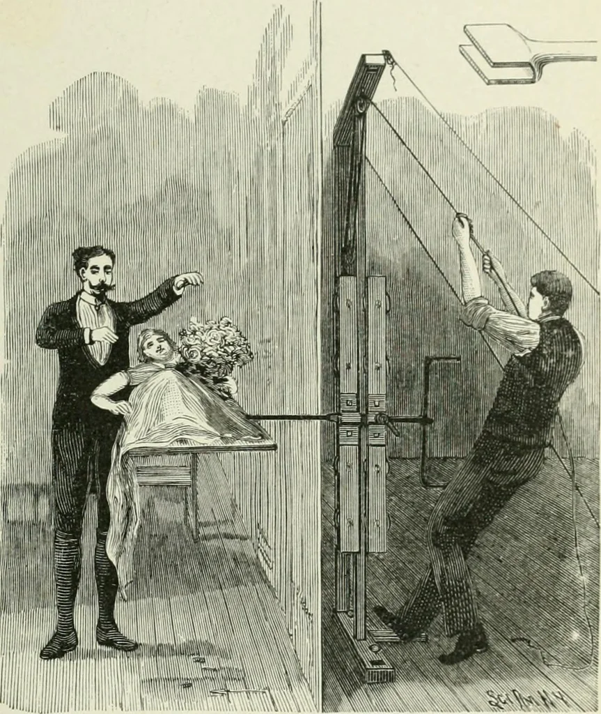An illustration from Magic; stage illusions and scientific diversions, including trick photography, 1897, leaf 108