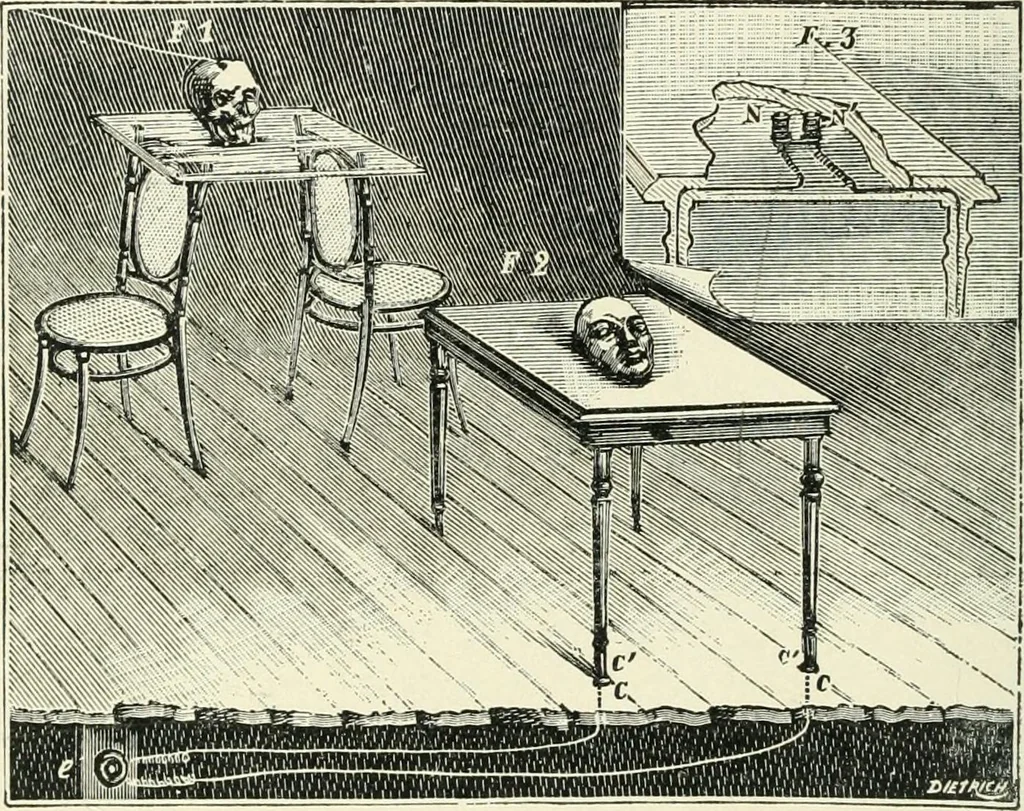An illustration from Magic; stage illusions and scientific diversions, including trick photography, 1897, leaf 117