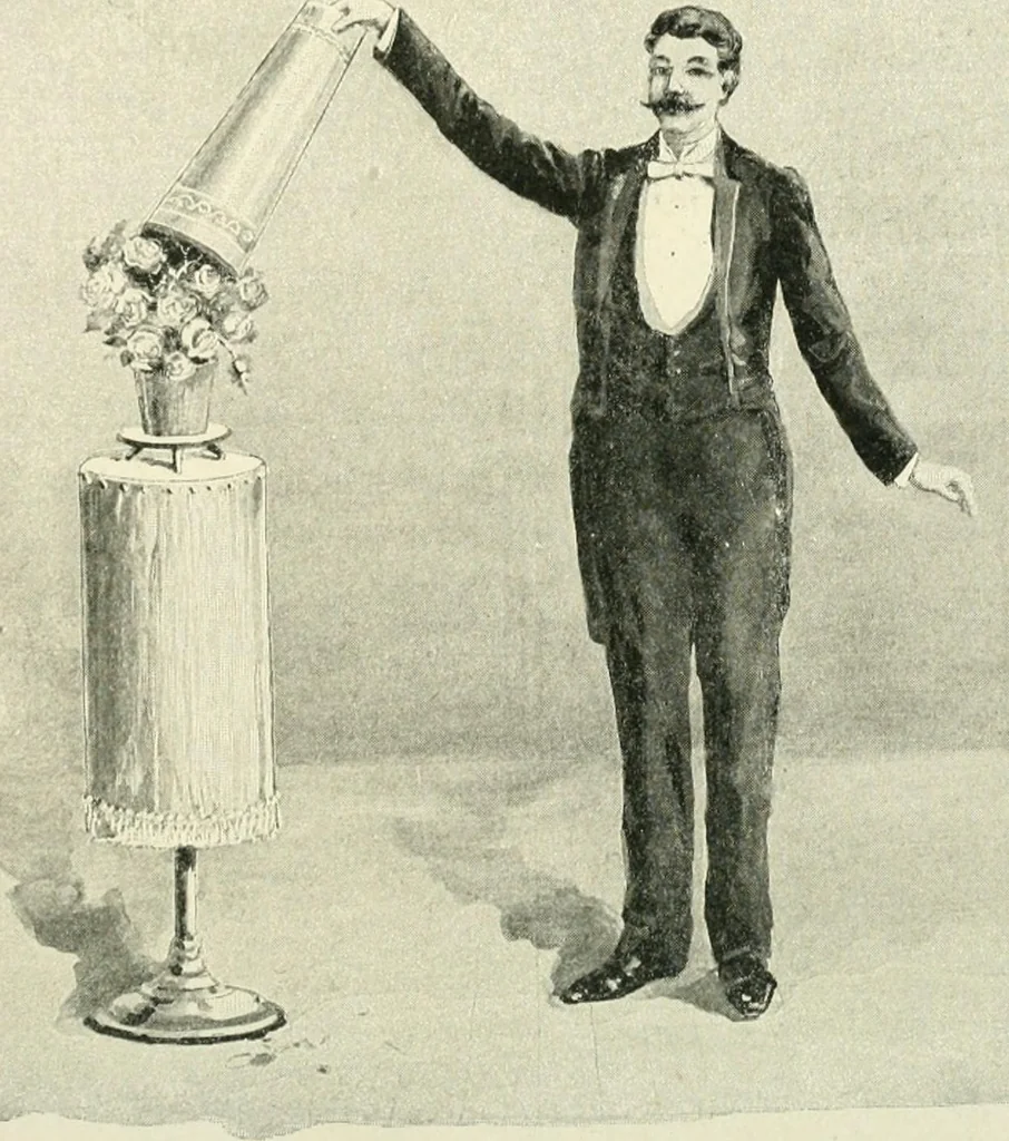 An illustration from Magic; stage illusions and scientific diversions, including trick photography, 1897, leaf 127