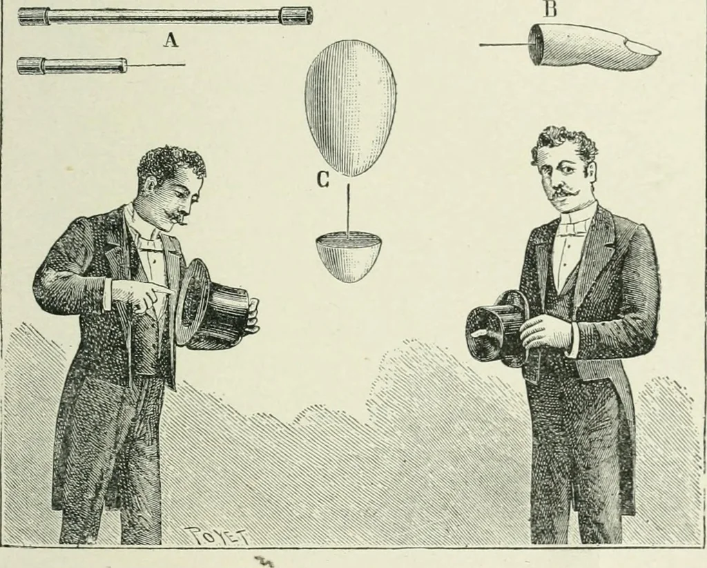 An illustration from Magic; stage illusions and scientific diversions, including trick photography, 1897, leaf 132