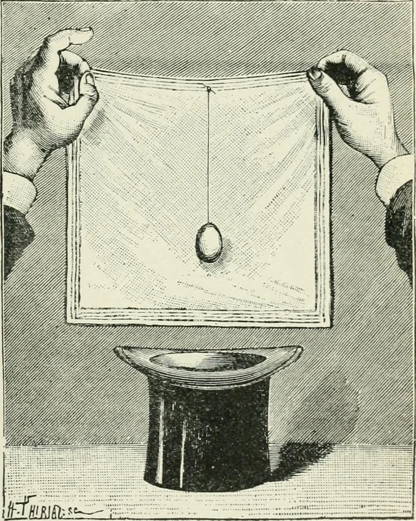 An illustration from Magic; stage illusions and scientific diversions, including trick photography, 1897, leaf 136