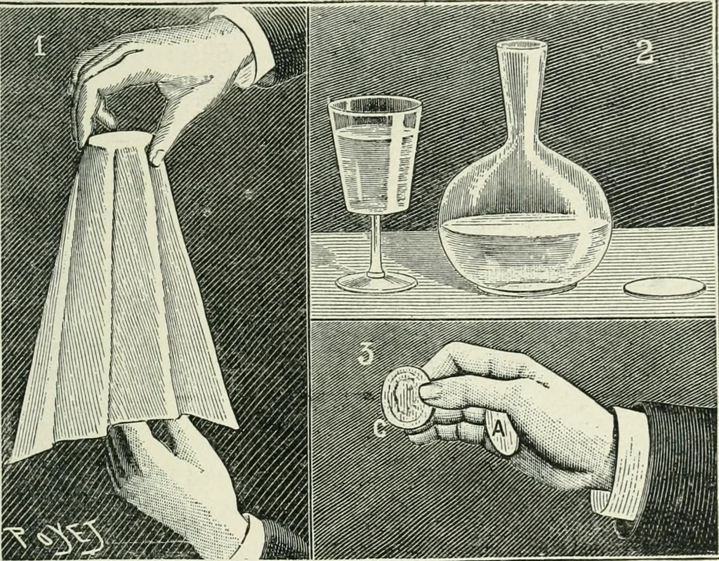 An illustration from Magic; stage illusions and scientific diversions, including trick photography, 1897, leaf 140