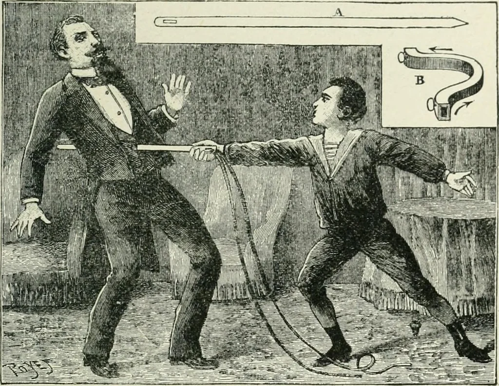 An illustration from Magic; stage illusions and scientific diversions, including trick photography, 1897, leaf 170