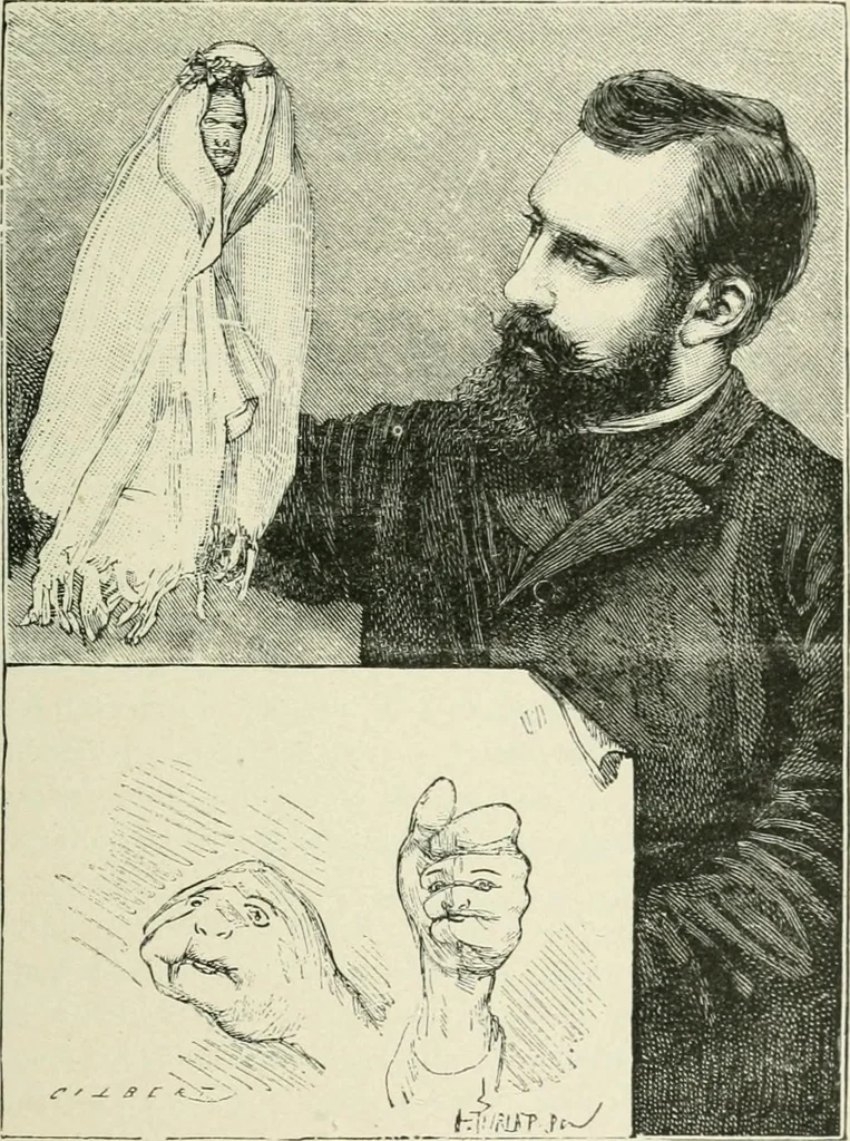 An illustration from Magic; stage illusions and scientific diversions, including trick photography, 1897, leaf 182