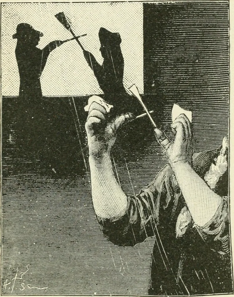 An illustration from Magic; stage illusions and scientific diversions, including trick photography, 1897, leaf 193