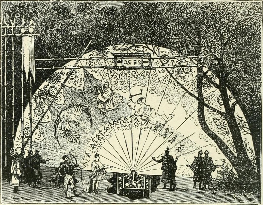 An illustration from Magic; stage illusions and scientific diversions, including trick photography, 1897, leaf 285