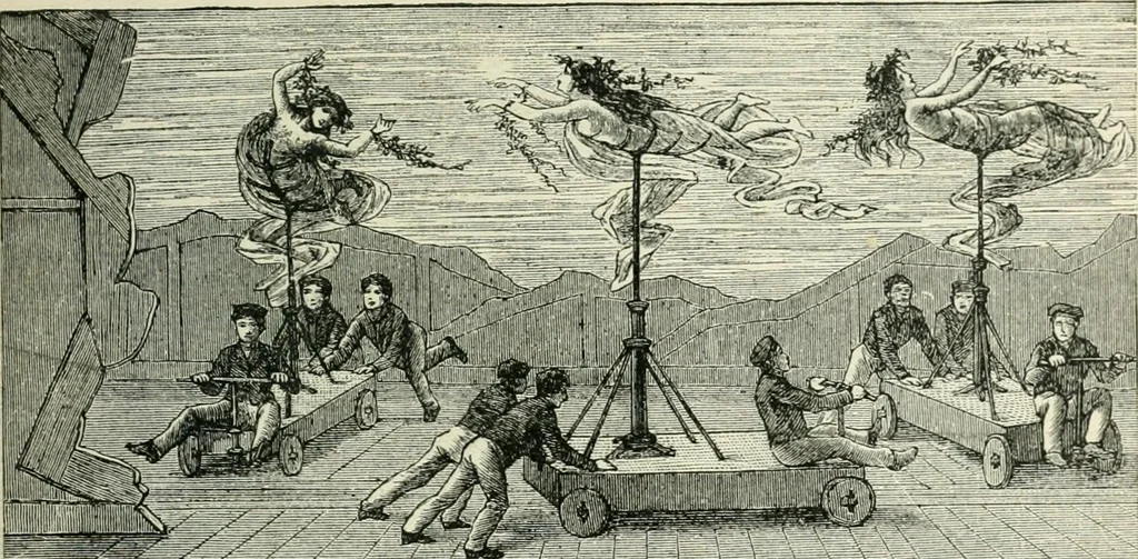 An illustration from Magic; stage illusions and scientific diversions, including trick photography, 1897, leaf 330