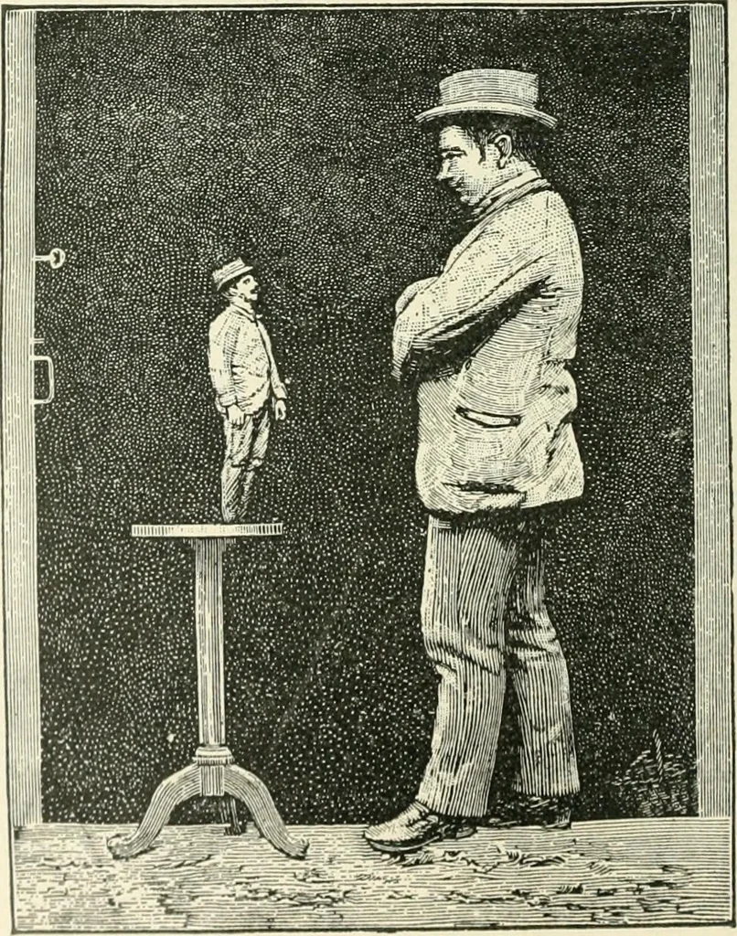 An illustration from Magic; stage illusions and scientific diversions, including trick photography, 1897, leaf 445