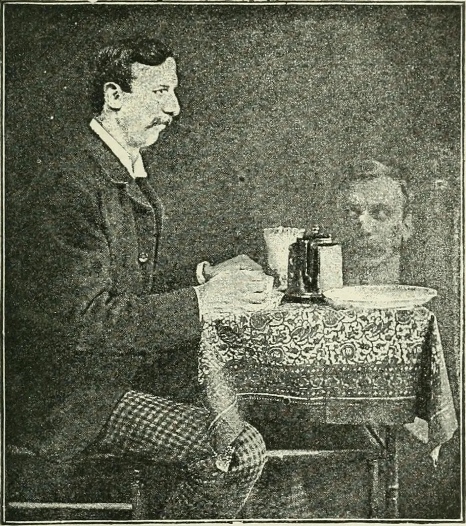 An illustration from Magic; stage illusions and scientific diversions, including trick photography, 1897, leaf 448