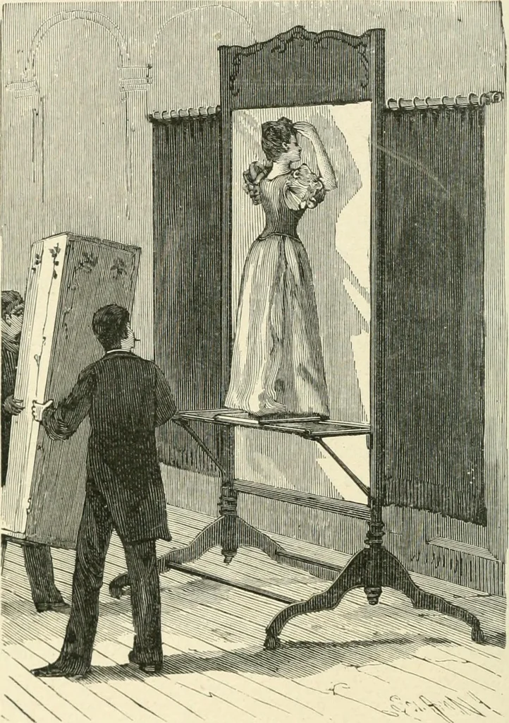 An illustration from Magic; stage illusions and scientific diversions, including trick photography, 1897, leaf 45