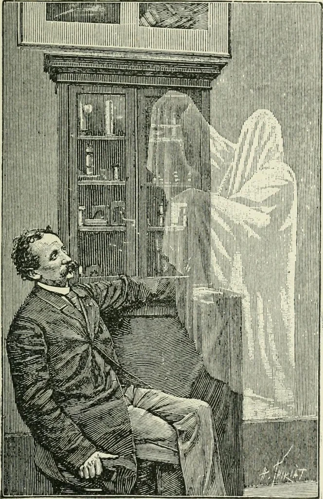 An illustration from Magic; stage illusions and scientific diversions, including trick photography, 1897, leaf 450