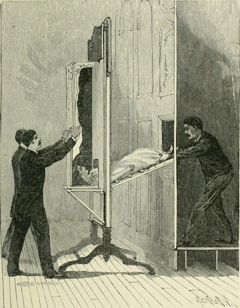 An illustration from Magic; stage illusions and scientific diversions, including trick photography, 1897, leaf 46