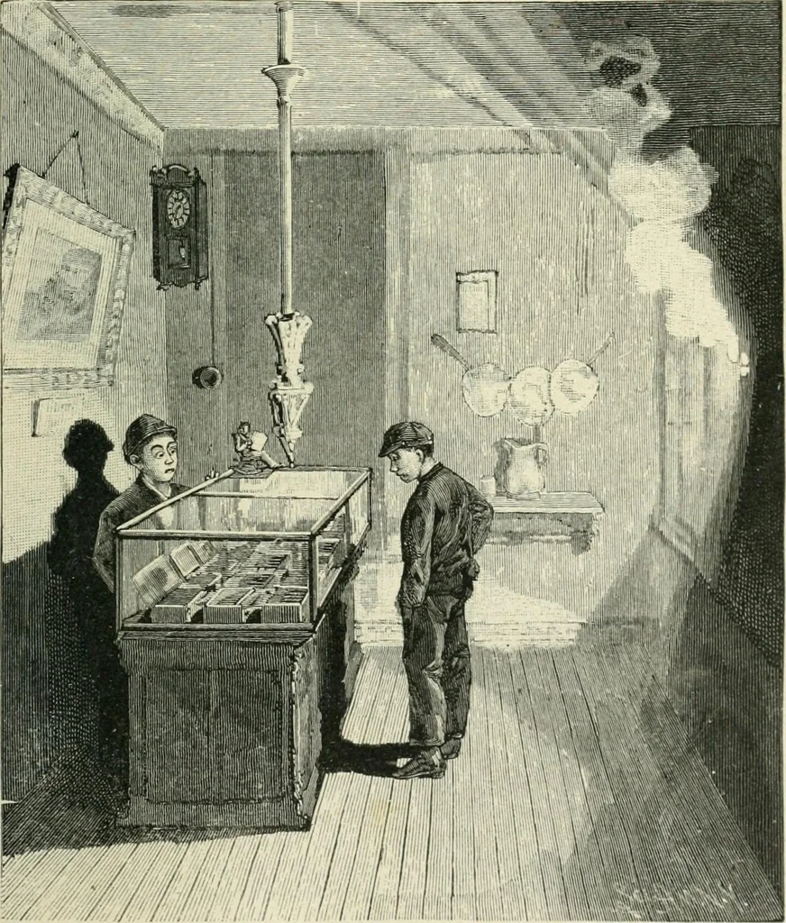 An illustration from Magic; stage illusions and scientific diversions, including trick photography, 1897, leaf 472