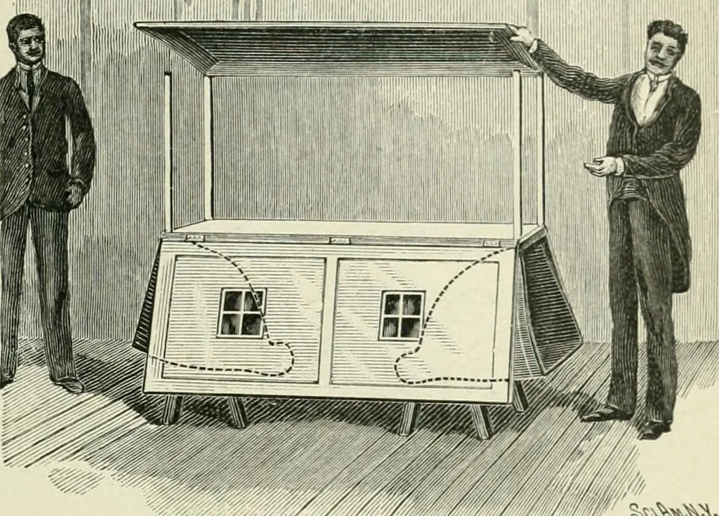 An illustration from Magic; stage illusions and scientific diversions, including trick photography, 1897, leaf 48
