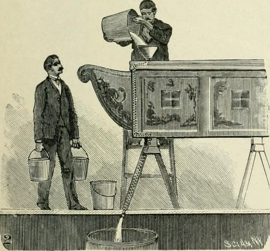 An illustration from Magic; stage illusions and scientific diversions, including trick photography, 1897, leaf 48