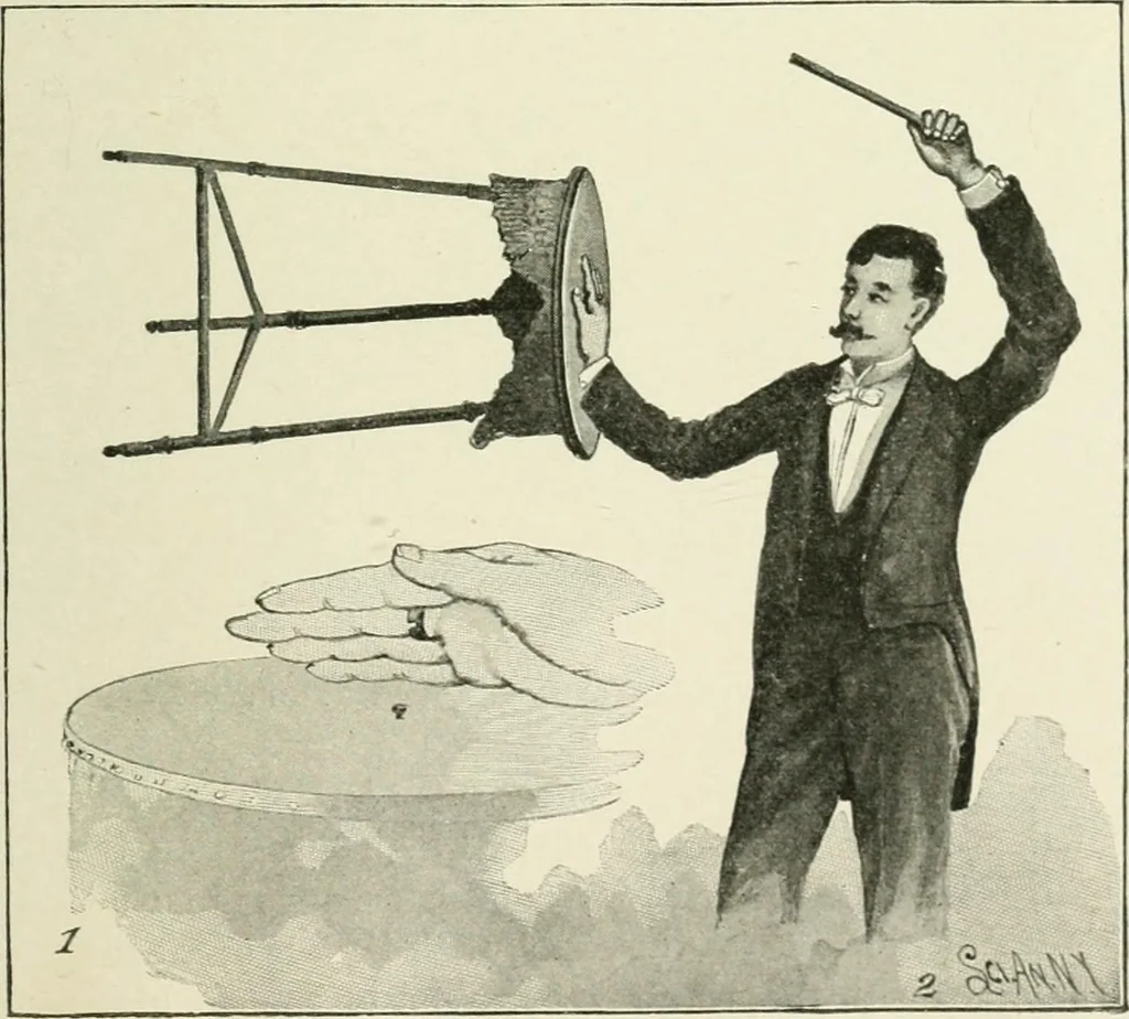 An illustration from Magic; stage illusions and scientific diversions, including trick photography, 1897, leaf 534