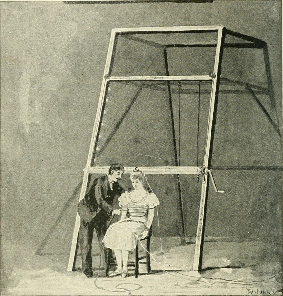 An illustration from Magic; stage illusions and scientific diversions, including trick photography, 1897, leaf 535