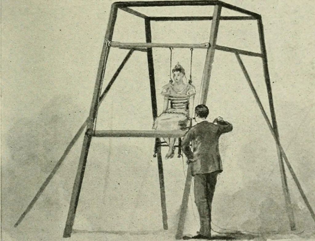An illustration from Magic; stage illusions and scientific diversions, including trick photography, 1897, leaf 536