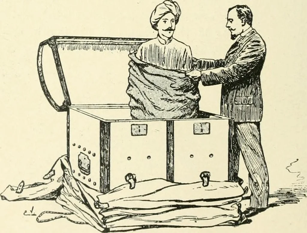 An illustration from Magic; stage illusions and scientific diversions, including trick photography, 1897, leaf 543