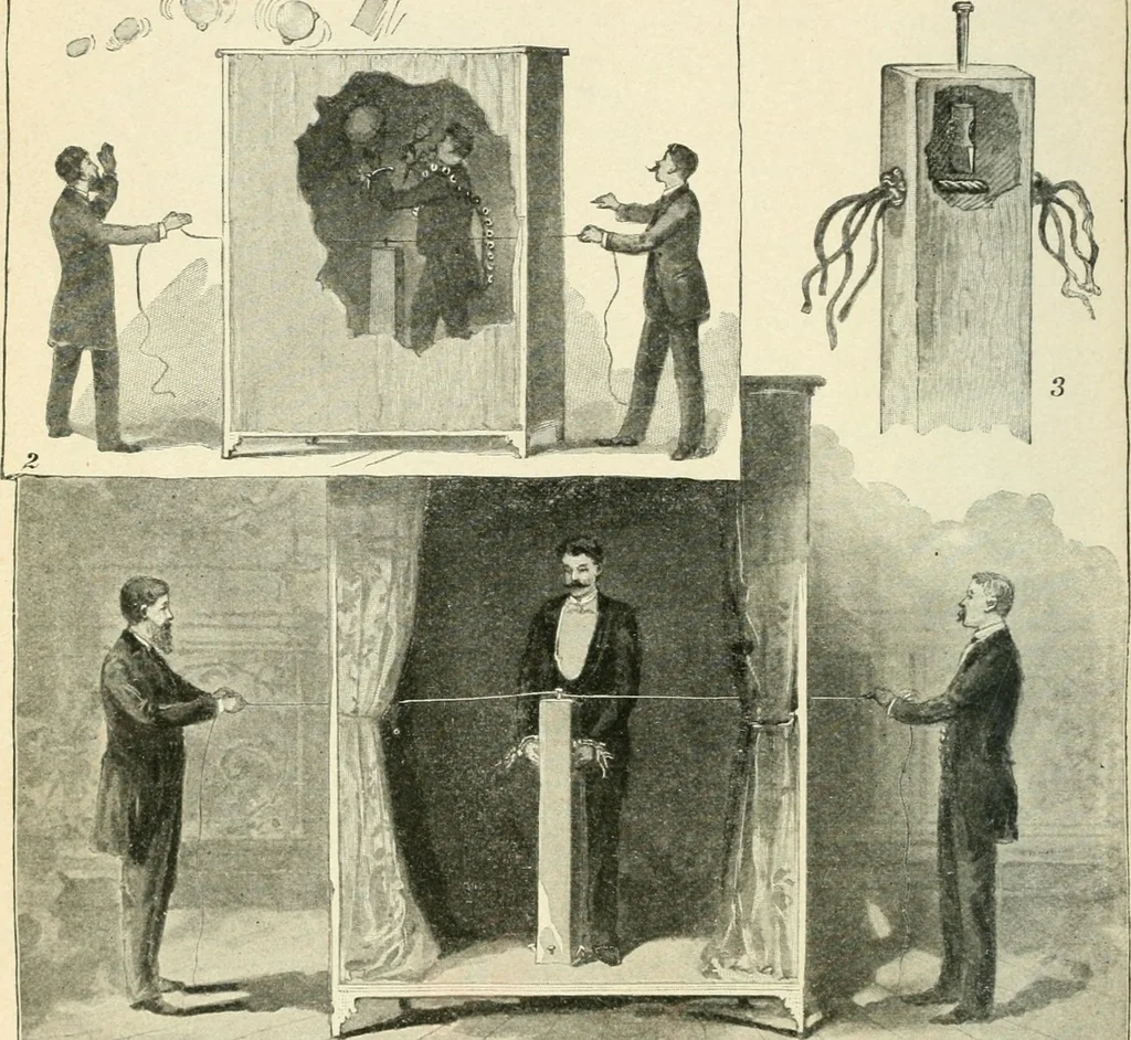 An illustration from Magic; stage illusions and scientific diversions, including trick photography, 1897, leaf 69