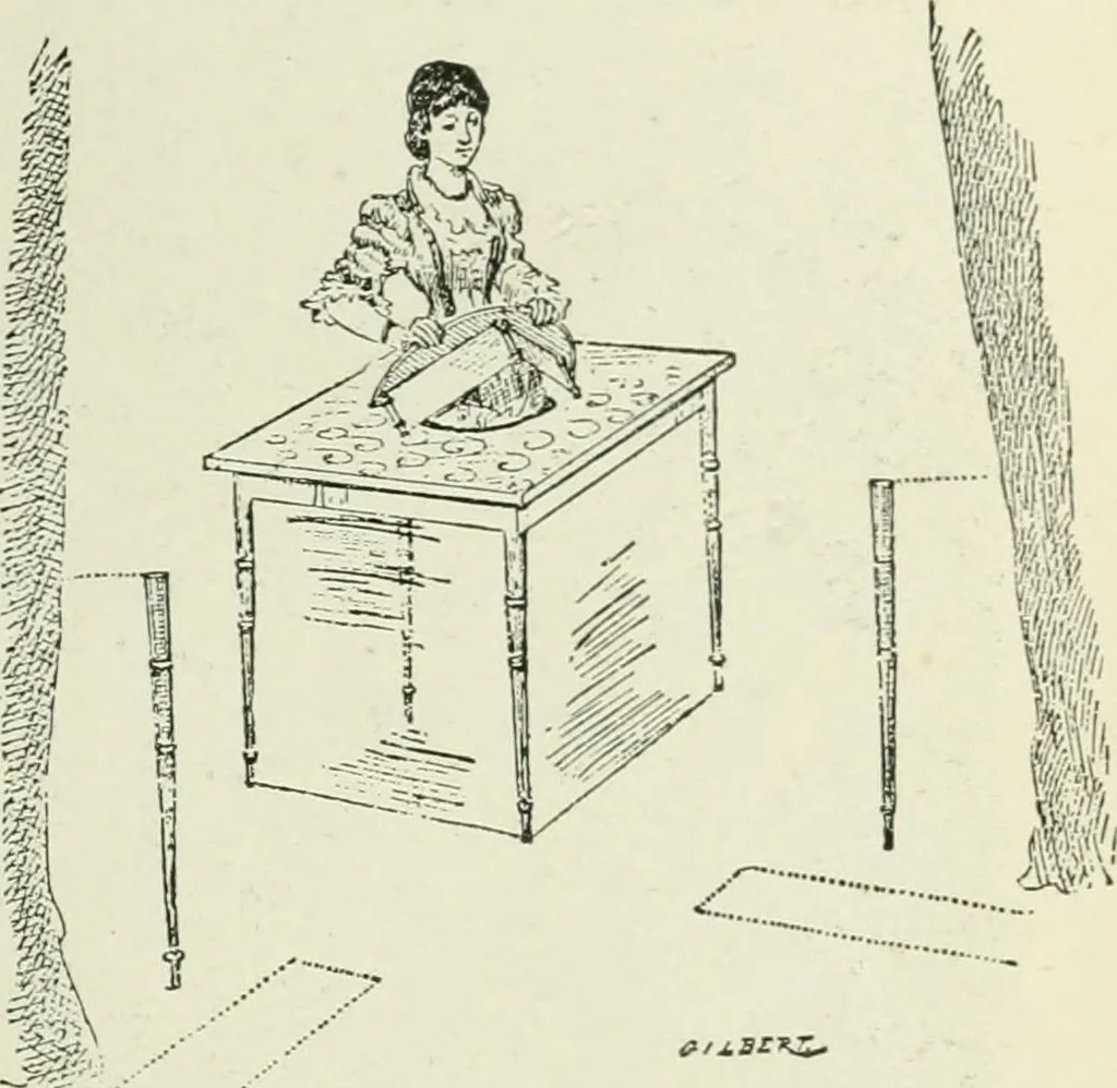 An illustration from Magic; stage illusions and scientific diversions, including trick photography, 1897, leaf 88