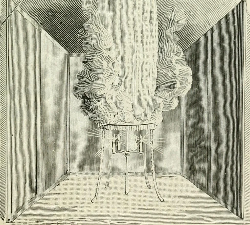 An illustration from Magic; stage illusions and scientific diversions, including trick photography, 1897, leaf 90