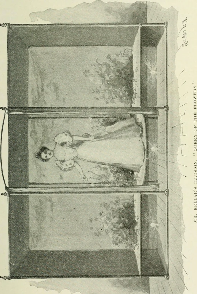 An illustration from Magic; stage illusions and scientific diversions, including trick photography, 1897, leaf 92