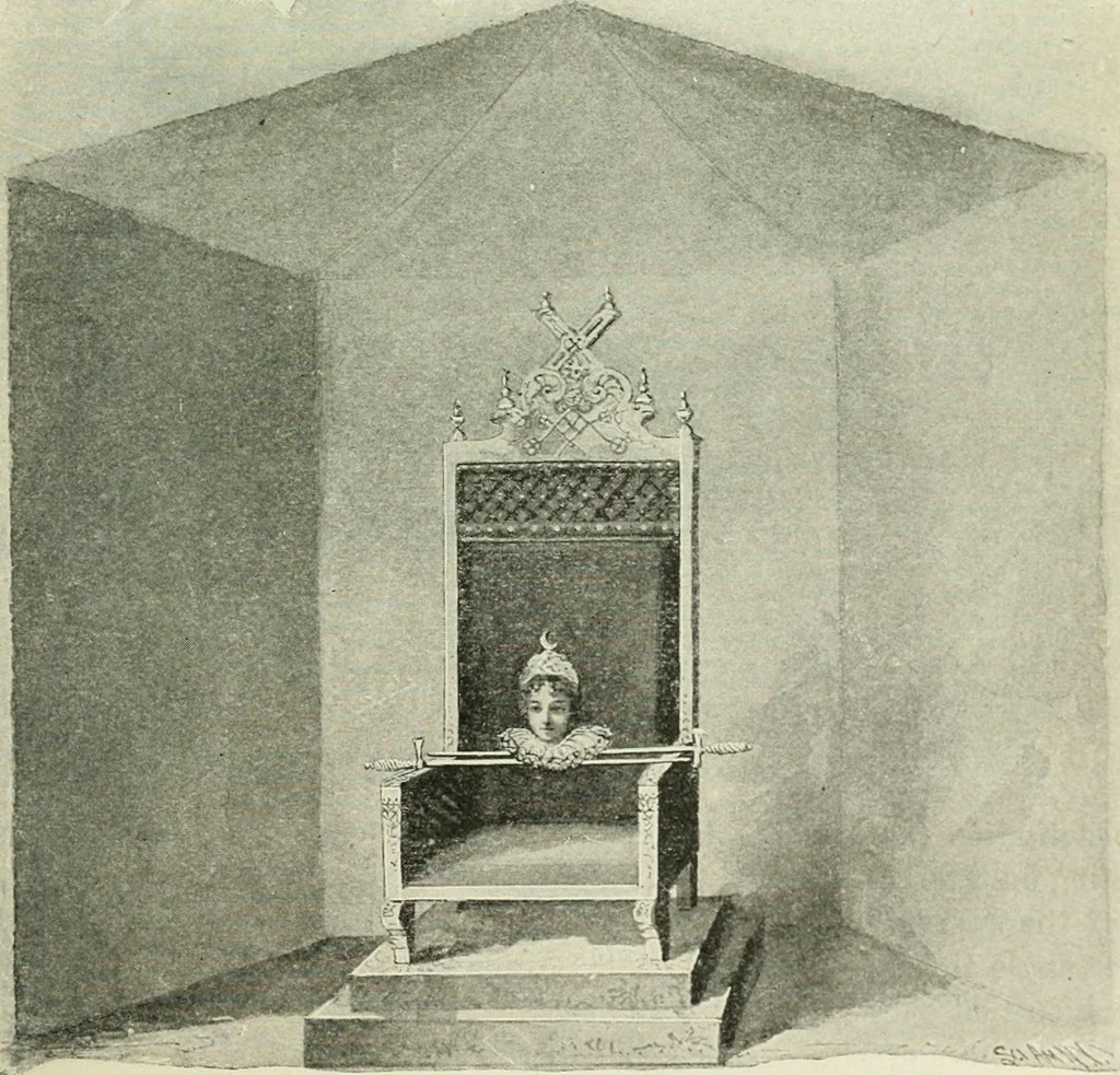 An illustration from Magic; stage illusions and scientific diversions, including trick photography, 1897, leaf 94