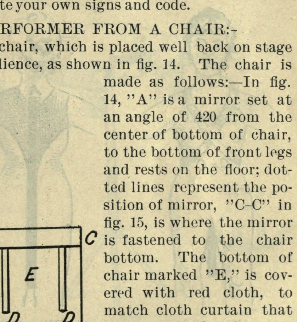 An illustration from Magic up to date, or, Shaw's magical instructor, 1896, leaf 45