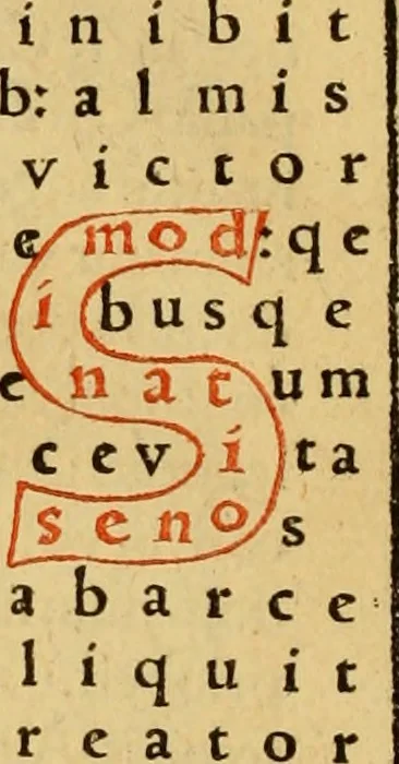 An illustration from Magnencij Rabani Mauri De laudib[us] sancte Crucis opus erudicione versu prosaq[ue] mirificum, 1503, leaf 37