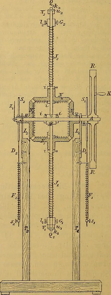 An illustration from Magnetische Kraftfelder : die Erscheinungen des Magnetismus, Elektromagnetismus und der Induktion dargestellt auf Grund des Kraftlinien-Begriffe, 1905, leaf 333