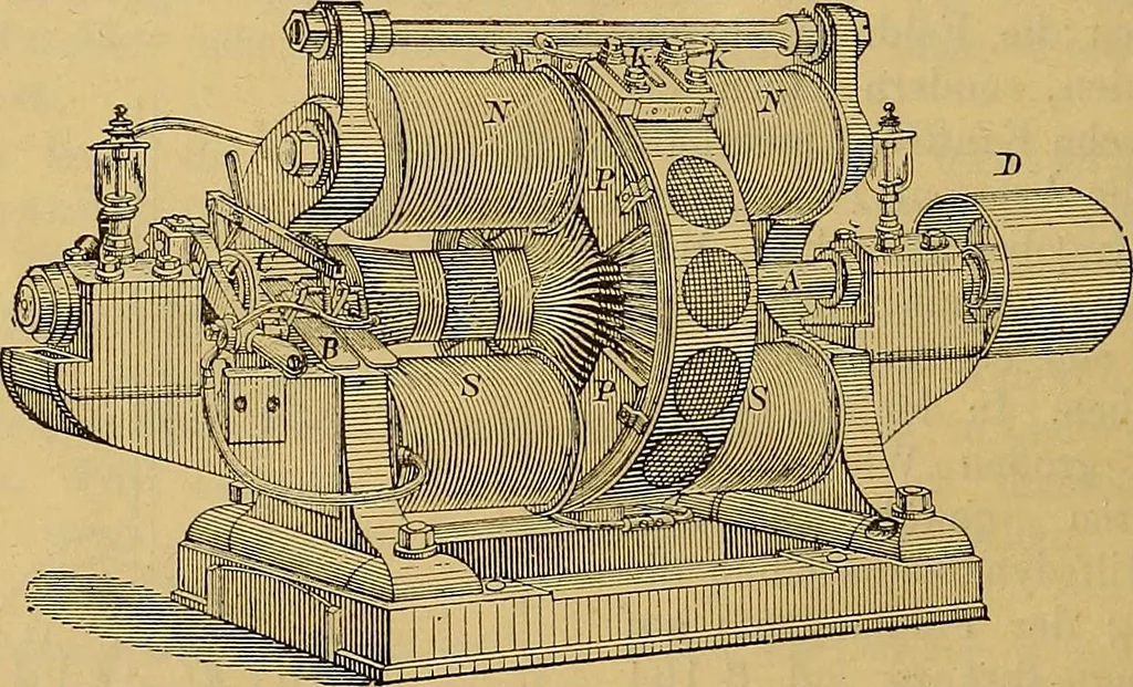 An illustration from Magnetische Kraftfelder : die Erscheinungen des Magnetismus, Elektromagnetismus und der Induktion dargestellt auf Grund des Kraftlinien-Begriffe, 1905, leaf 401