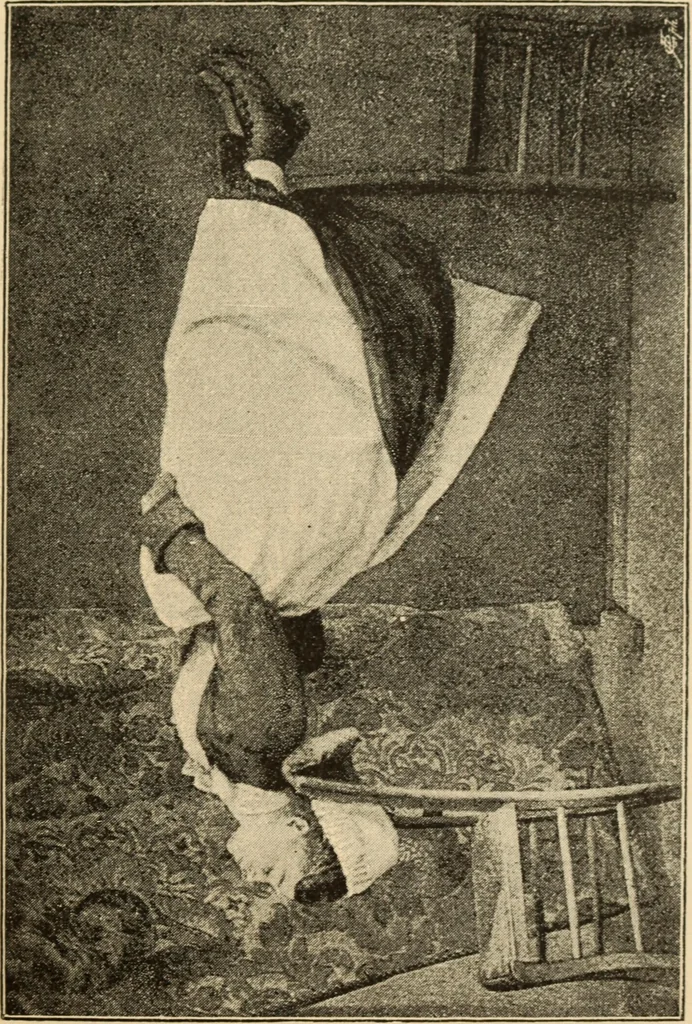 An illustration from Magnetismus und Hypnotismus; eine Darstellung dieses Gebietes, mit besonderer Berücksichtigung der Beziehungen zwischen dem mineralischen Magnetismus, dem sogenannten thierischen Magnetismus und dem Hypnotismus, 1895, leaf 158